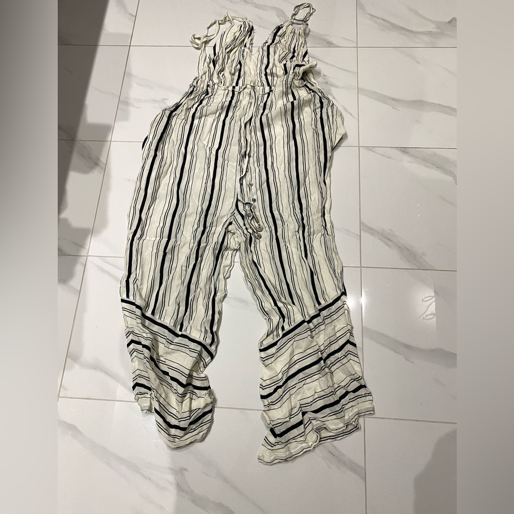 Black and White Striped pants with Classic Design